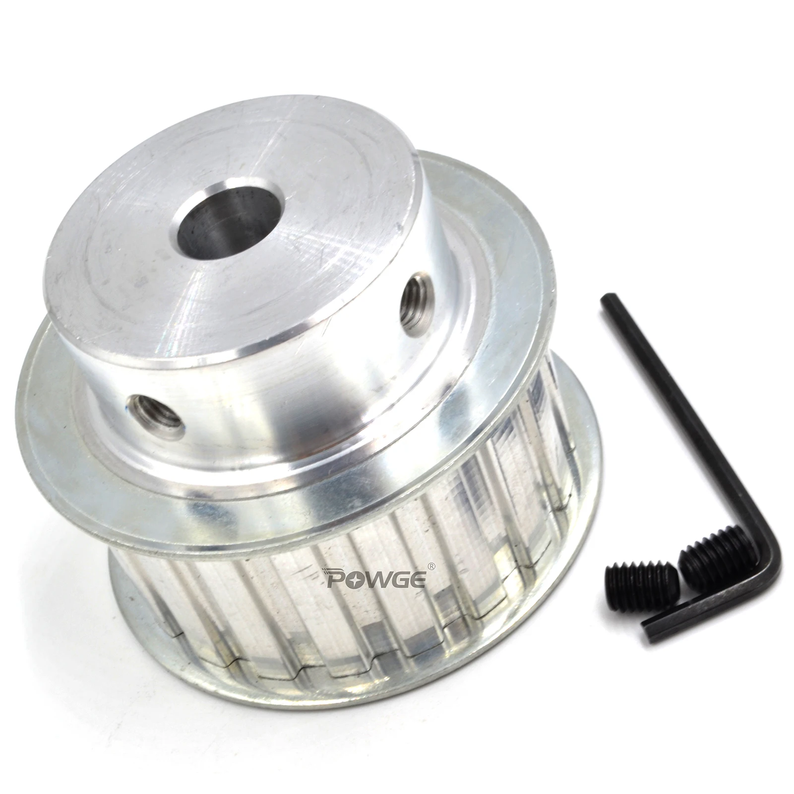 POWGE 18 20 22 teeth L Timing Pulley Bore 10/12/14/15/16/17/18/19/20/22/24/25/28/30mm for Belt width 13/20/25mm 18T 20T 22T
