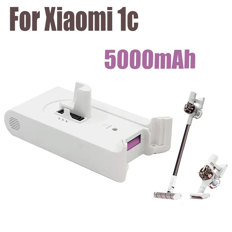 

Original 5000mAh For Xiaomi Handheld Cordless Vacuum Cleaner Accessories 1C SCWXCQ02ZHM Vacuum Cleaner Replacement Battery Back