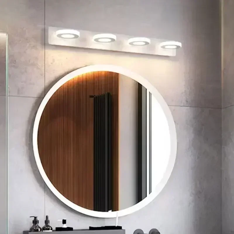 

LED Wall Mounted Mirror Front Light for Bathroom Bedroom Toilet Decorative Lighting Makeup Room Modern Minimalist Style