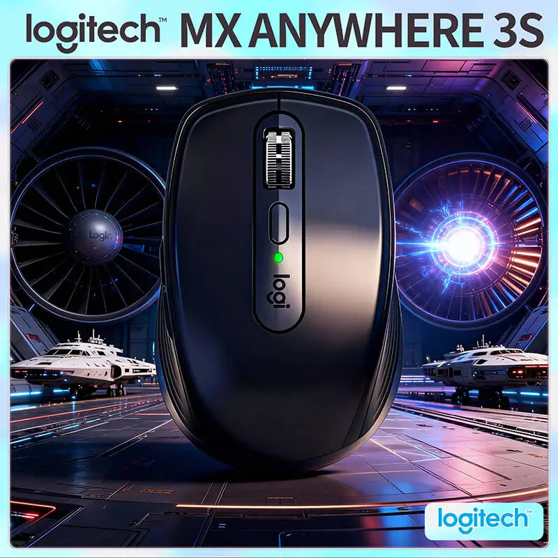 

Компактная мышь Logitech MX Anywhere 3S, эргономичный дизайн, перезаряжаемая, с быстрым прокруткой для портативных ПК Mac