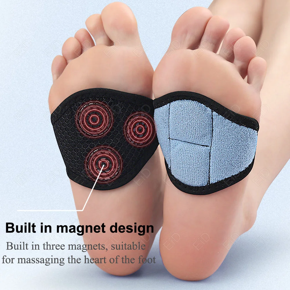 Magnetic Foot Arch Support Flat Foot Insoles Flat Feet Corrector Orthopedic Pad Flat Insole Plantar Fasciitis Support Bandage