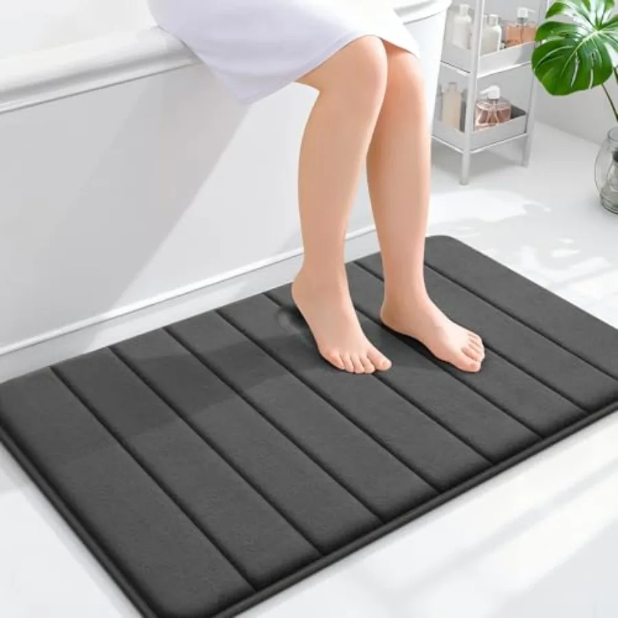 

Memory Foam Bath Mat 36x24 Super Soft Absorbent Bathroom Rugs Quick Dry Machine Washable Shower Floor Rugs Bathmat Carpet Bathr