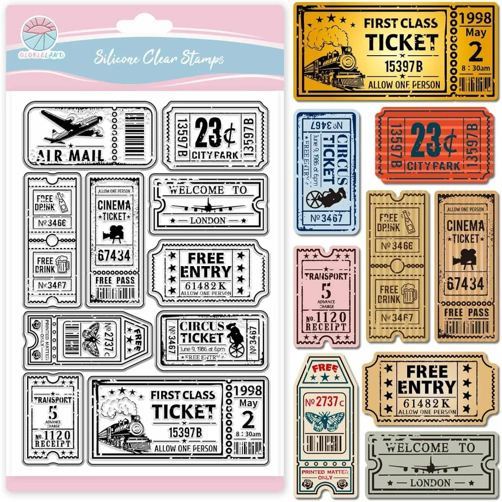 1PC Vintage Ticket …