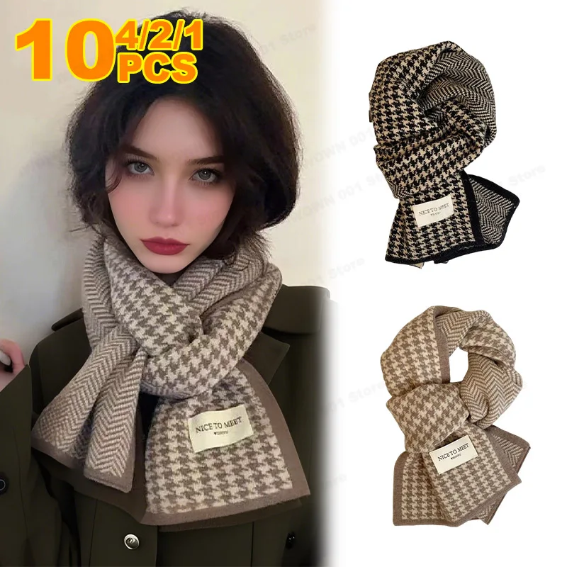 

Korean Style Winter Scarf Double Sided Warmth Atmosphere Cute Student Outdoor Neck Warmer Fashionable Accessory for Men And Wome