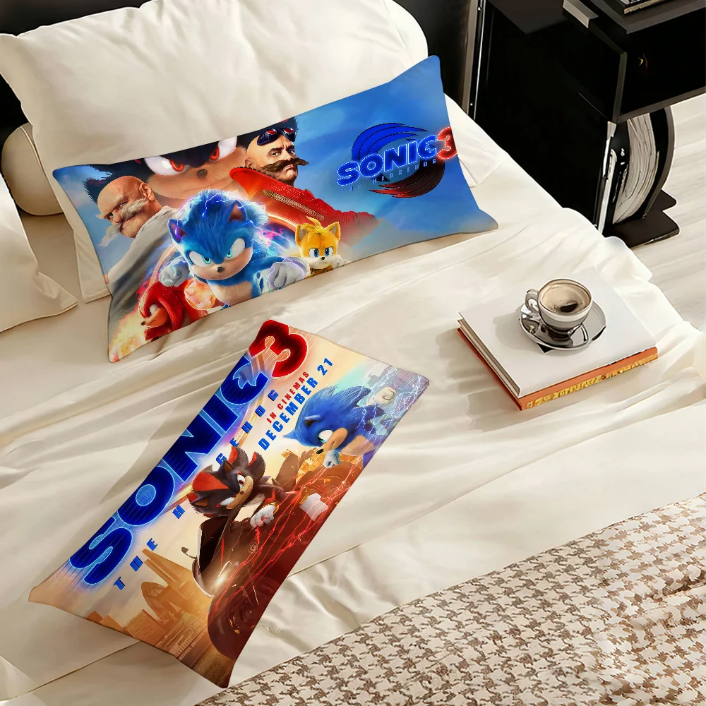 

Наволочка S-Sonic the H-Hedgehog 3, подходящая для офиса, спальни, дивана, украшения дома, прямоугольные подушки