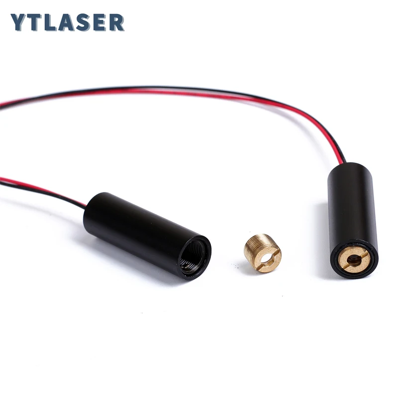 Glass Len/PMMA len D10X30mm Adjustable Focus 5mW 10mW 20mW 30mW 505nm Green Dot Laser Diode Module Industrial Grade ACC Driver