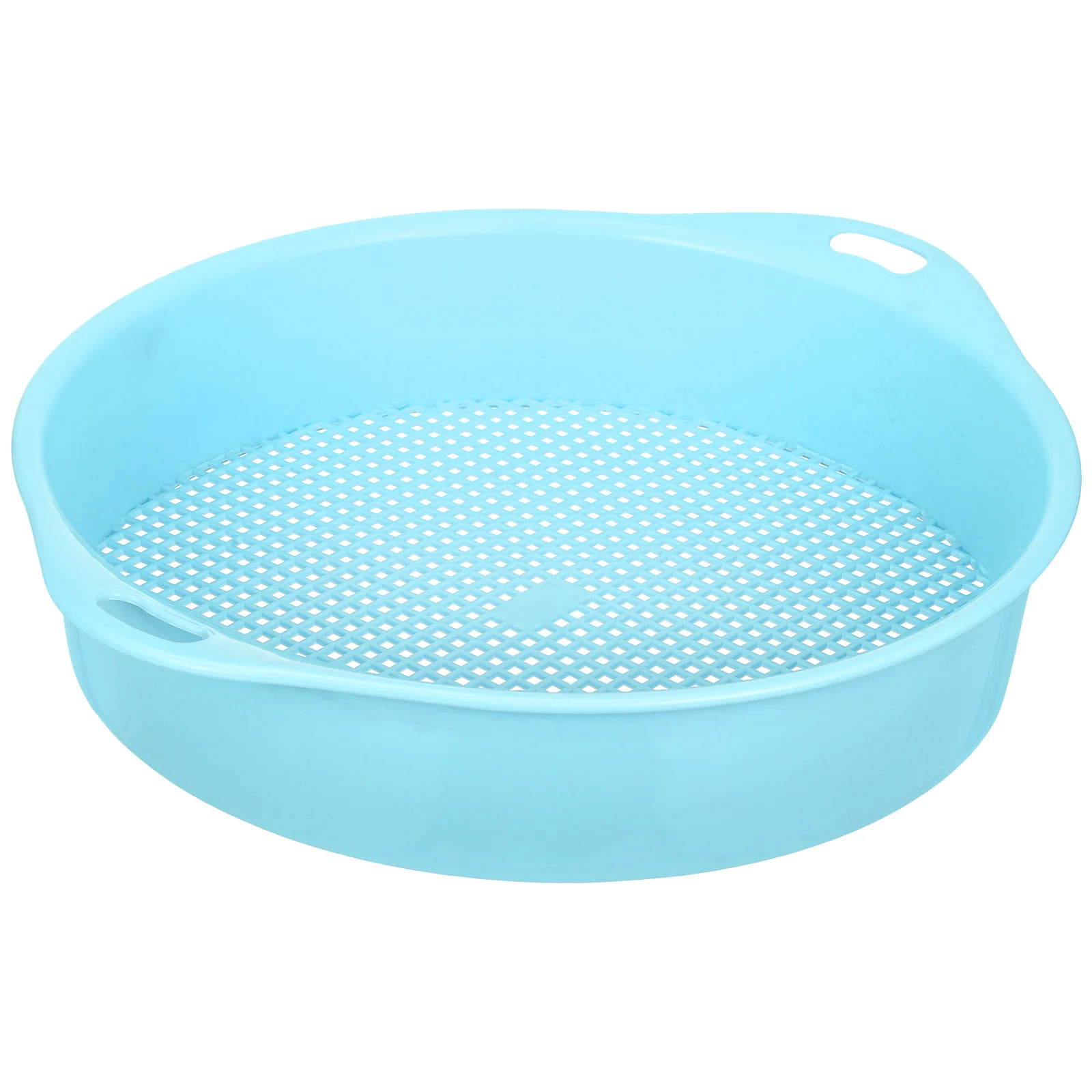 

Pink Soil Sieve Tool Plastic Mesh Sifter for Garden Rocks Gravel Filter Pan Hand Strainer ABS Durable Lightweight