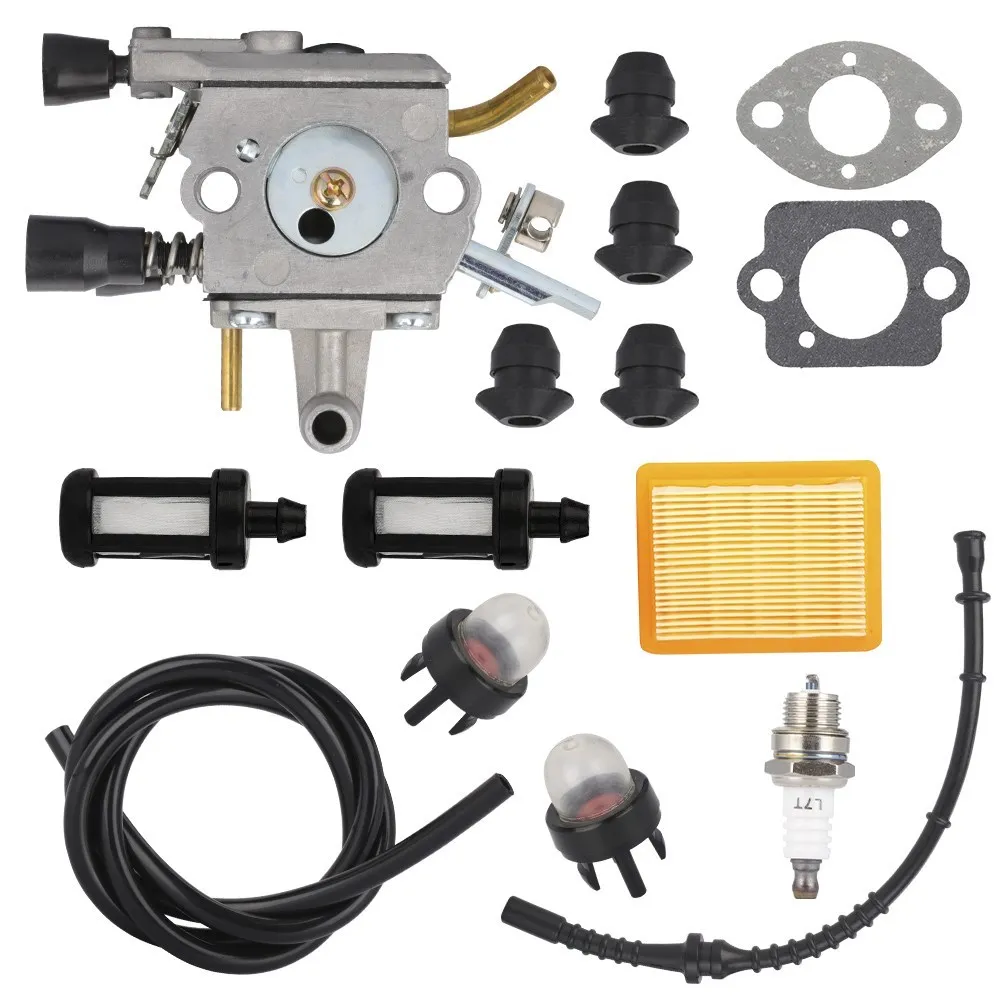 CMCP Carburetor Kit Replacement 0000 930 2802 for Stihl FS250R FS120 FS200 FS200R FS202 FS300 FS350 BT120 BT120C BT121 Chainsaw 