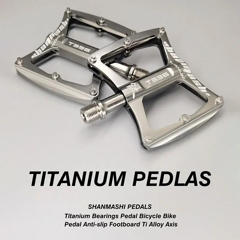 

Ultralight Titanium 3 Bearings Bicycle Pedals Mountain Bike Pedal Anti-slip Footboard Titanium Alloy MTB Road Bike Pedals Parts