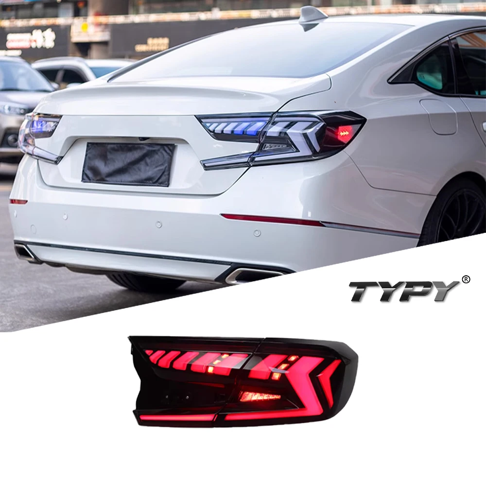 Car Tail Lamp For Honda Accord 10th 2018-2021 Accord Upgrade Modified to New Dynamic Turn Signal Car LED Taillight Assembly