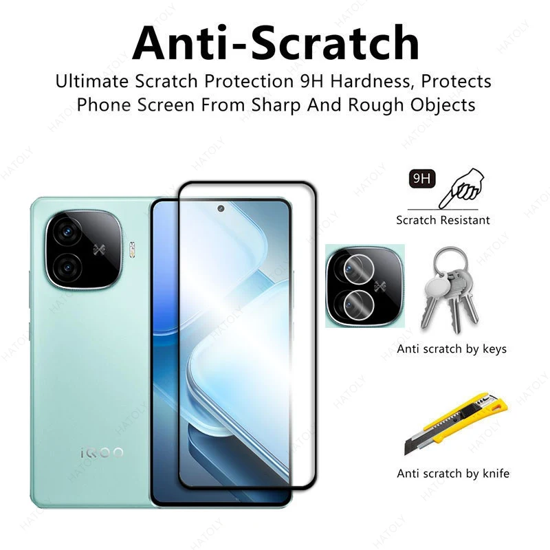 For Glass vivo iQOO Z9 Global Tempered Glass For vivo iQOO Z9 China Glue Ultra-thin Phone Screen Protector For iQOO Z9 China