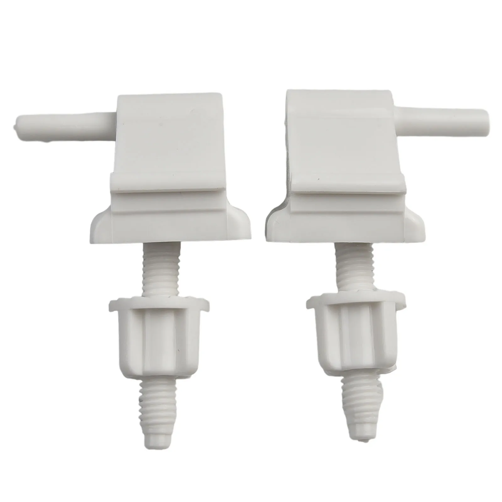 Plastic Toilet S-eat Hinge Replacement Kits White Plastic Toilet S-eat Hinge Sets 4cm Width Home Improvement Bathroom Hardwares