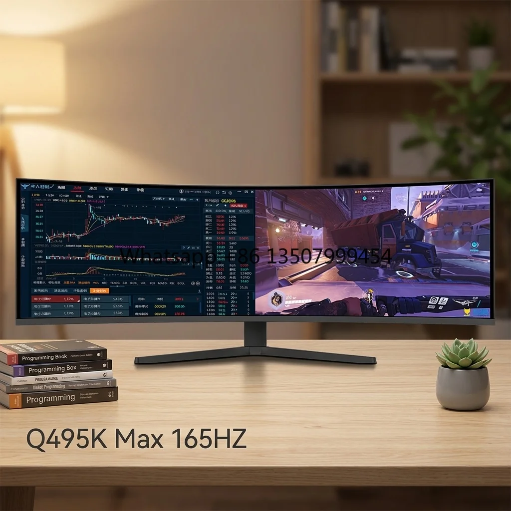 OEM 49 Inch Curved Screen Computer Monitor Small 5k 165HZ High Quality Desktop LED Pc Gaming Computer Monitor