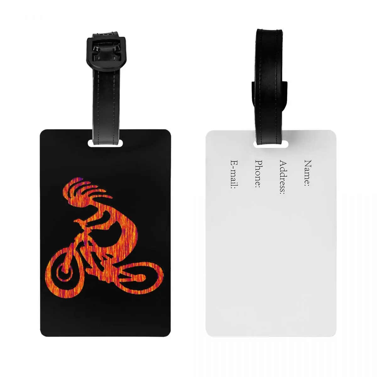 Etichette per bagagli Kokopelli nativi americani tribali africani personalizzati per valigie Etichette per bagagli divertenti Etichetta identificativa per copertura privacy