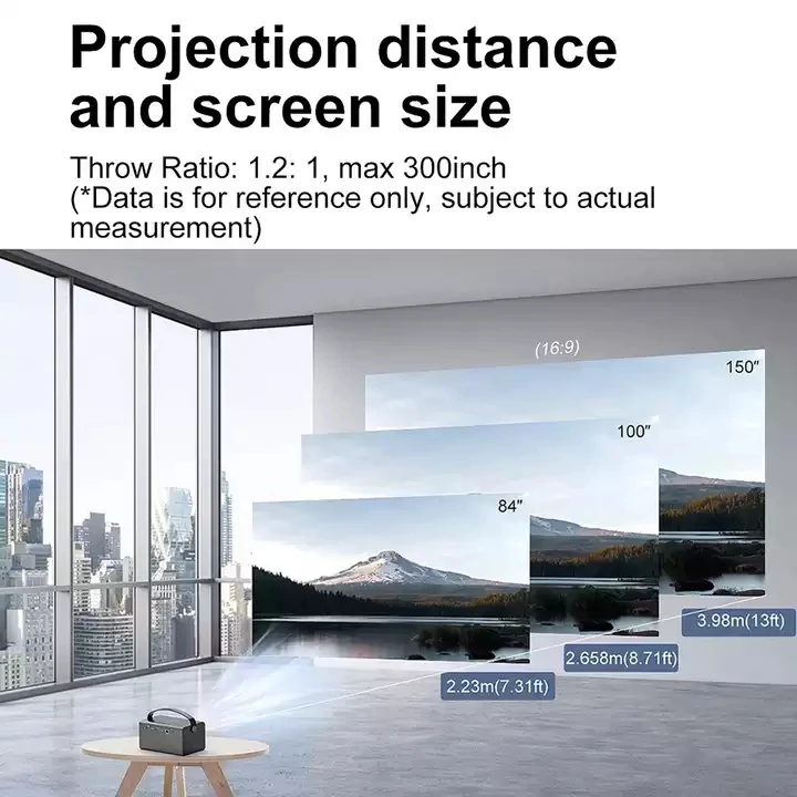 Portable Video Projector Home Theater Video Dlp Android Smart Mini Projector Interactive Projector 1280*800p For Business