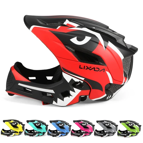 Casco de bicicleta de cara completa desmontable para niños, casco deportivo para niños, ciclismo, mtb, motocicleta, patinaje sobre ruedas