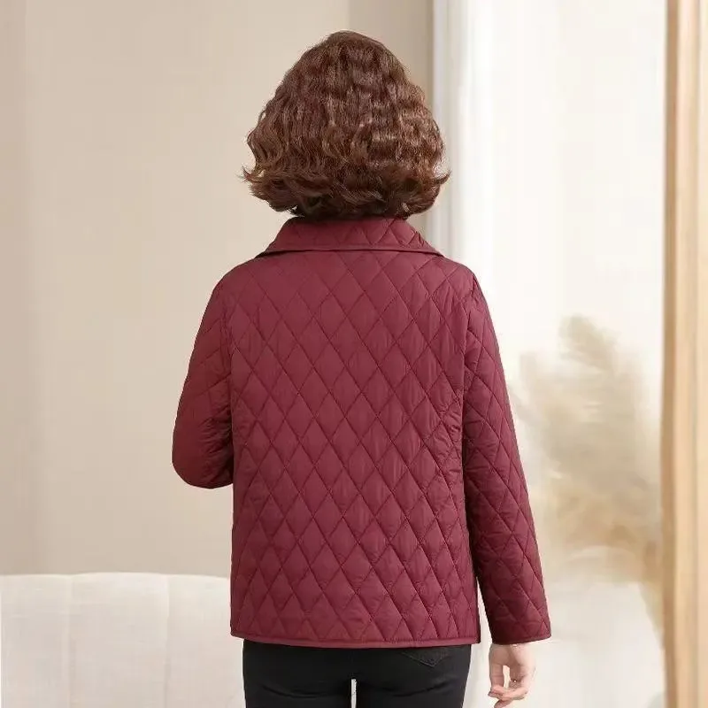 「マルチカラージョーカー」2025年新作 レディース ショートコート 薄手コットンパッド入り 女性用 ルーズ ファッションジャケット 春秋冬 アウター