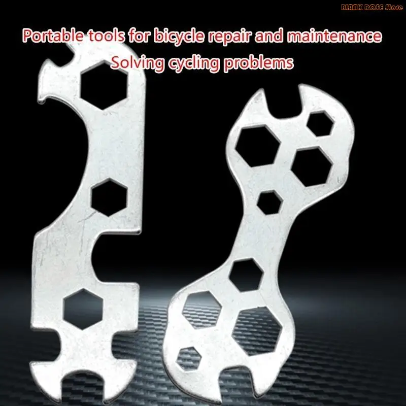 K1AE 1pcs Bike Cycle Universal Spanner Tool Spanner Mechanic Nut Bolt Multi-function Flower Repair Wrench