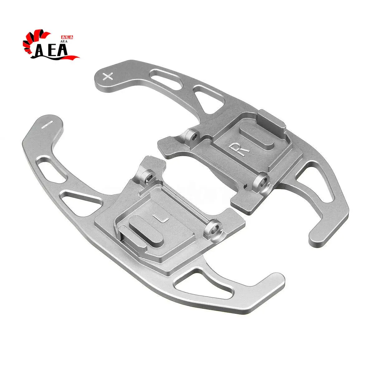 

AEA0-Silver CNC Billet Aluminum Steering Wheels DGS Shift Paddle Shifter Extension For-VW Golf MK7 GTI R R-Line Sciro