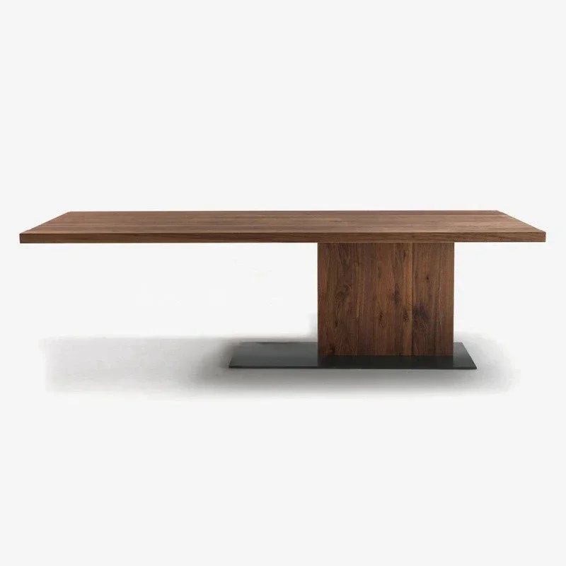 Desk Desk Italian Design Walnut Solid Wood Designer Model Desk