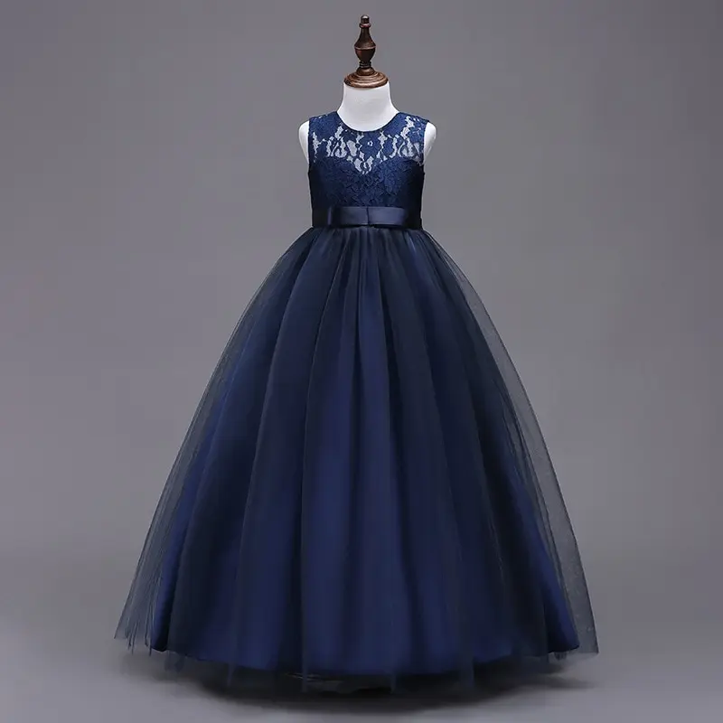 

Детское платье Темно-синее 5 6 7 8 9 10 11 12 13 14 лет Детская одежда OGF214401 3-14 лет Серые длинные платья для девочек А-силуэта с бантом Красный