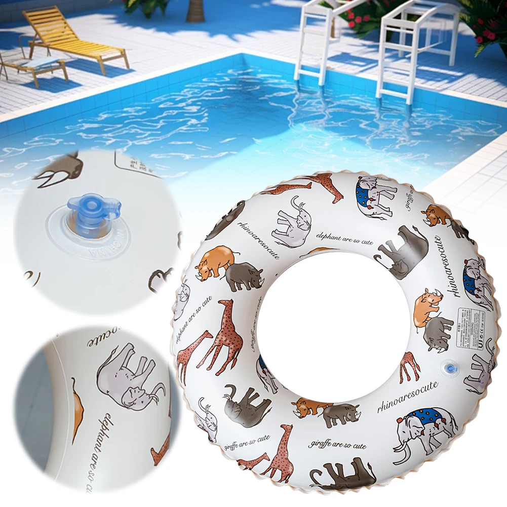 Inflatable Swim Ring Pool Floating Rings Leakproof Blow Up Swim Tube Swimming Rings Floaties Swim Float Tube for Water Play