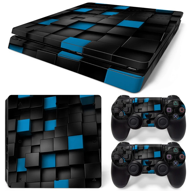 ملصق فينيل واقٍ نحيف لجهاز PS4 لملحقات ألعاب PS4 النحيفة غطاء ملصق لوحدة تحكم PS4 النحيفة