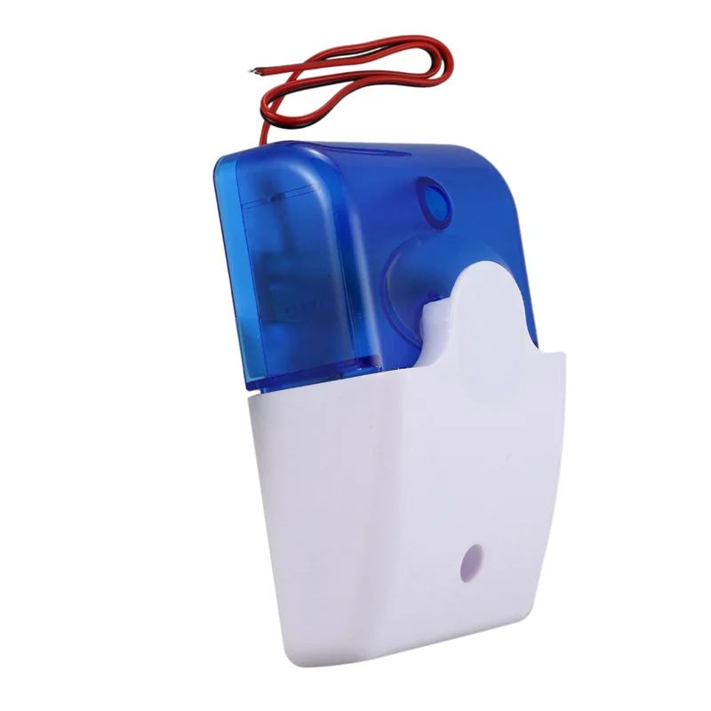 Daily Sale 4X Mini Wired Strobe Warning Siren Durable DC12V Sound Alarm Flashing Light Sound Siren Horn Security Alarm System 11