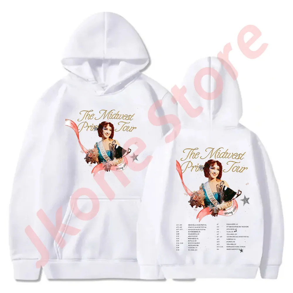 Chappell Roan The Midwest Princess Tour Merch Hoodies Winter Women Men Fashion Casual Streetwear Sweatshirts