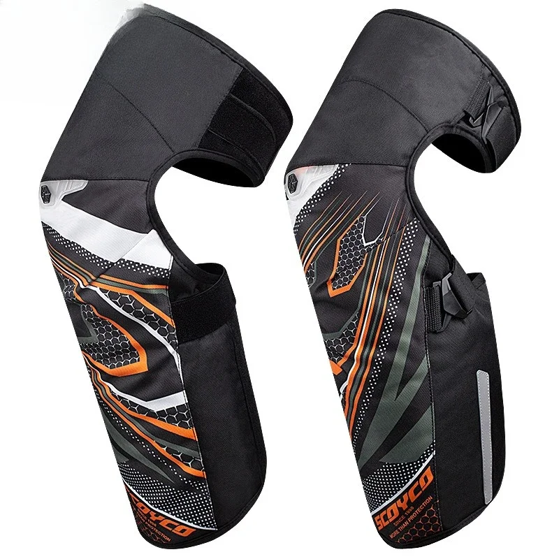Motorcycle autumn and winter knee pads to keep warm, cold and windproof locomotive rider protective gear anti-drop men and women