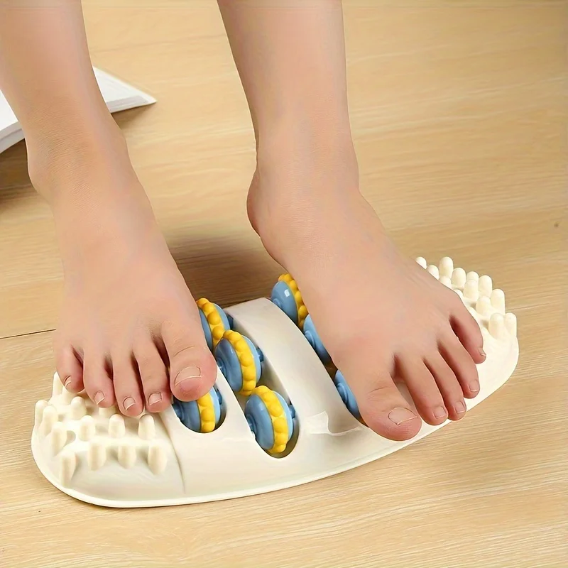 A Foot Massager Designed for Fitness And Yoga, Featuring Four Rows of Massage Rollers to Soothe Your Muscles