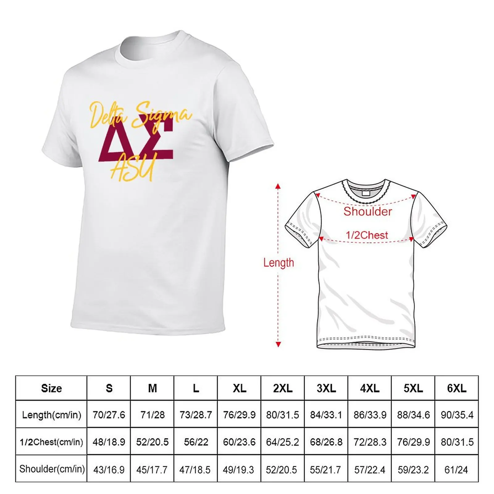 Delta Sigma T-Shirt Casual Basic Street Style T-Shirt