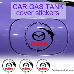 1Pcs Car Styling PVC Vinyl Body Fuel Tank Cap Badge Decoration Sticker For Mazda 2 3 5 6 Axela CX-5 CX-3 CX-9 Atenza Demio RX7