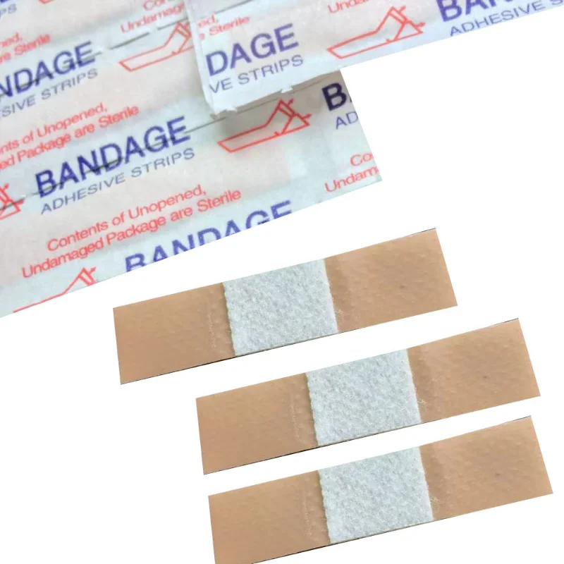 100pcs/set Mini Band Aid Finger Joint Patch PE Waterproof  Strips 10x40mm Small Wound Plaster Dressing Adhesive Bandages