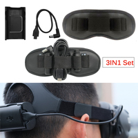 Headband Battery Case Back Clip Holder Antenna Storage Dustproof Pad Power Supply Cable for for DJI FPV Goggles V2 Accessories