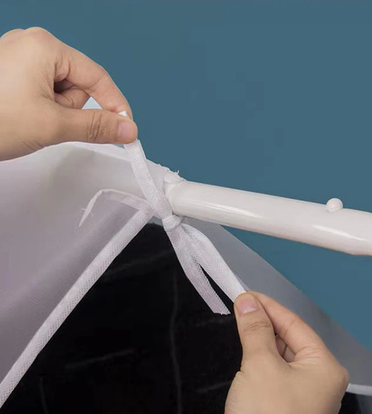 Wasserdichte, staubdichte, verdickte Kleidungsabdeckungen, Peva-Kleidung, Staub-Aufbewahrungstasche, transparenter Schutz, Öffnung zum Aufhängen von Kleiderständern – Detail 15