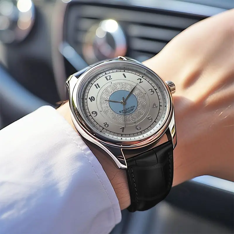 ساعة يد رجالية عصرية كوارتز ساعات كلاسيكية راقية مقاومة للماء للرجال