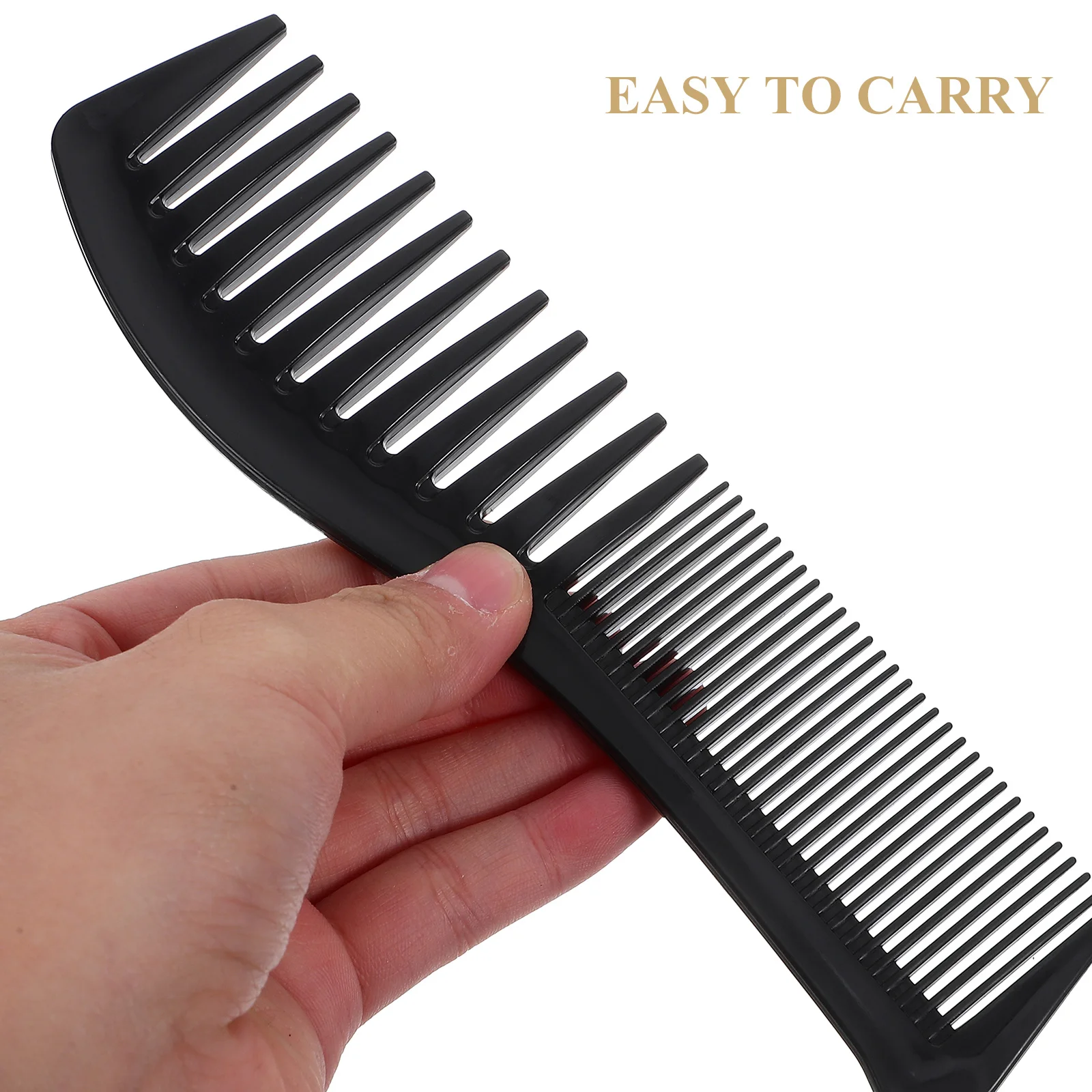 

4pcs Wide Tooth Comb Set Durable Plastic Hair Combs For Men Women Wet Hair Detangling Styling Comb Family Salon Use