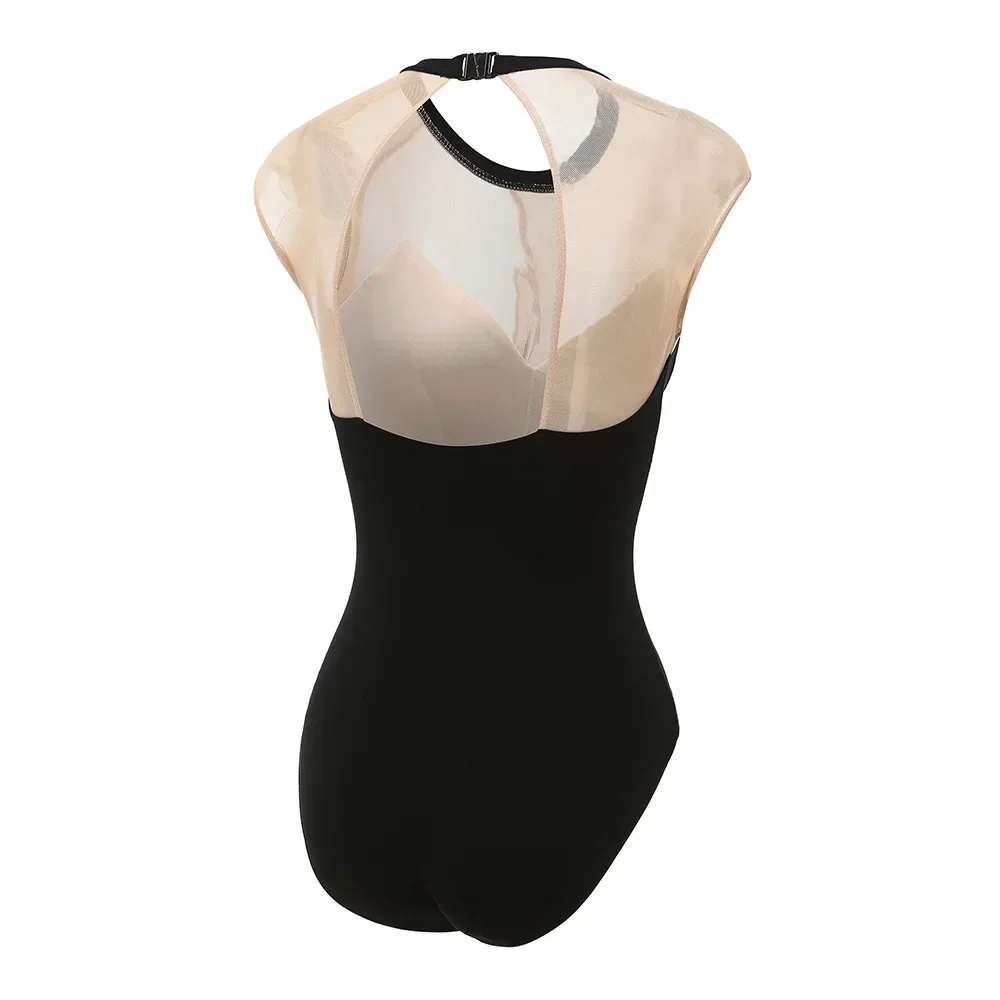 بدلة قطعة واحدة مخملية شبكية مرقعة لتدريب الباليه بدلة الجمباز زي Schebin ملابس رياضية للرقص من العلامة التجارية الصينية