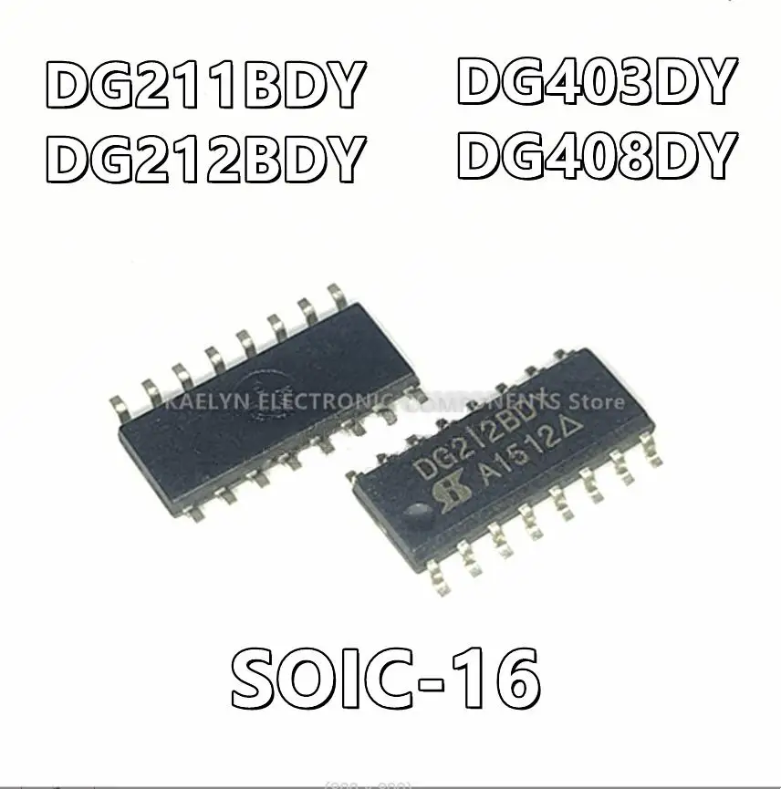 10pcs/lot DG211BDY DG211 DG212BDY DG212 DG403DY DG403 DG408DY DG408 4 Circuit IC Switch 16-SOIC