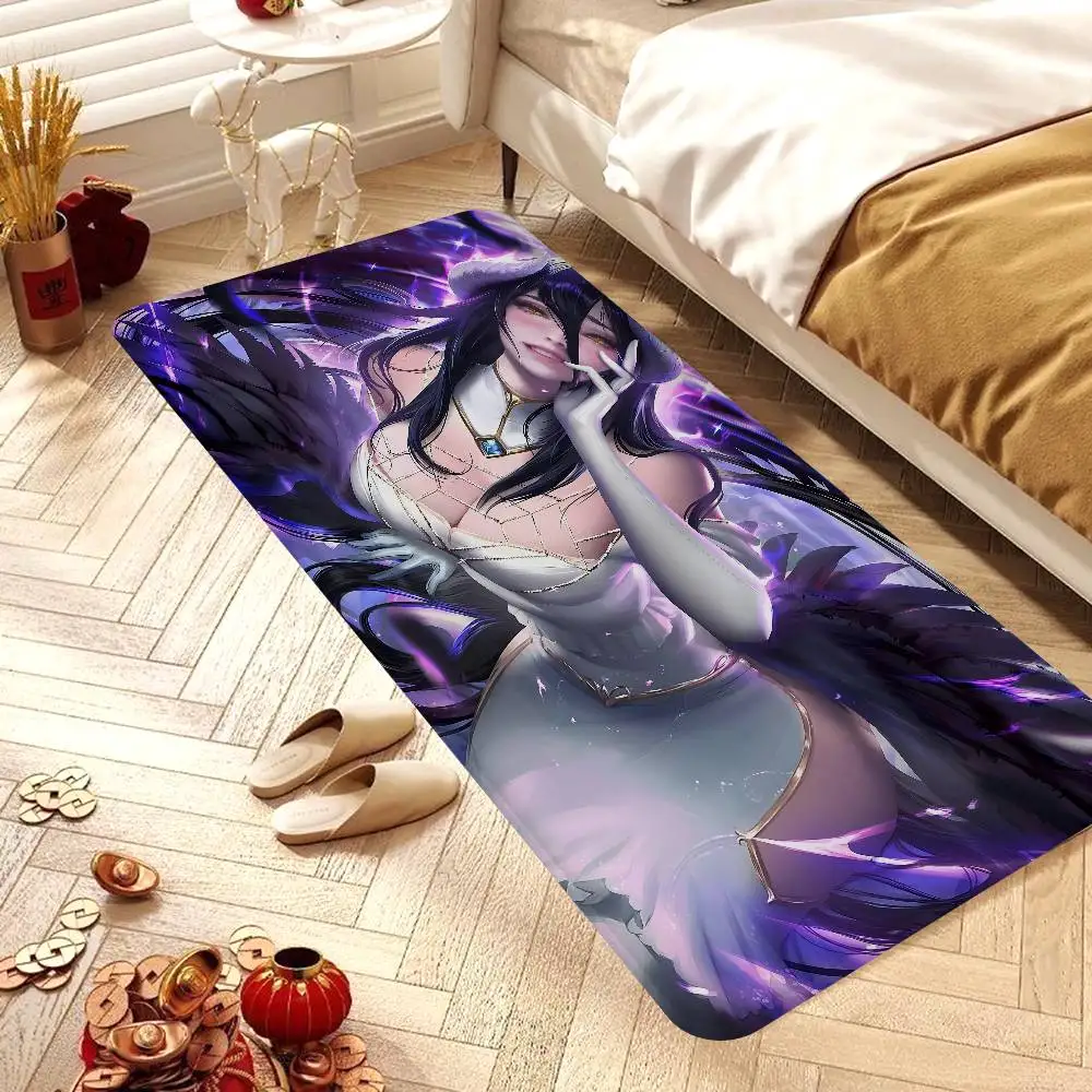 Gamer Albedo Anime Sexy Mädchen Bodenmatte Retro Mehrere Wahl Wohnzimmer Küche Teppich Rutschfeste Moderne Wohnkultur
