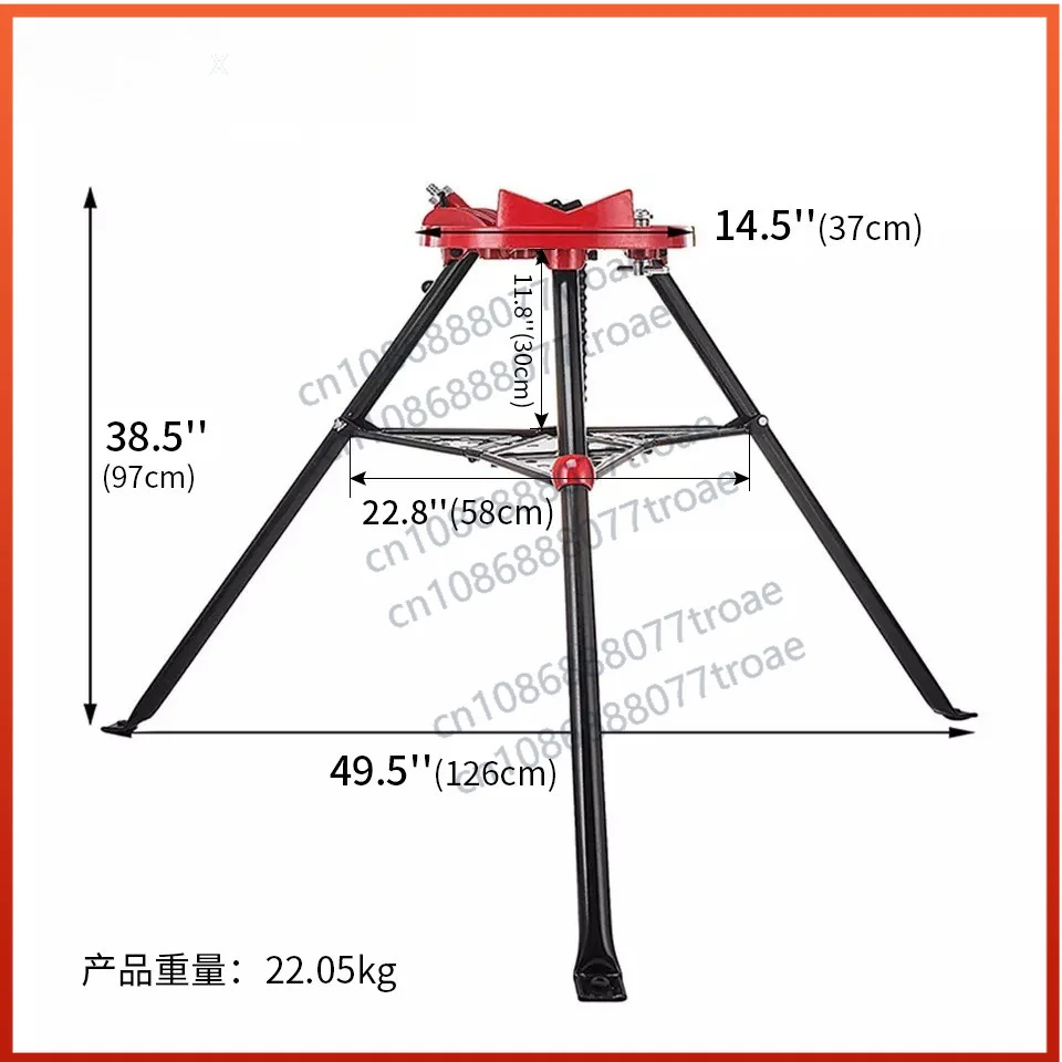 Heavy Duty Pipe Bracket, Pipe Wrench with Foot Chain, Vise Bracket Pipe Tools