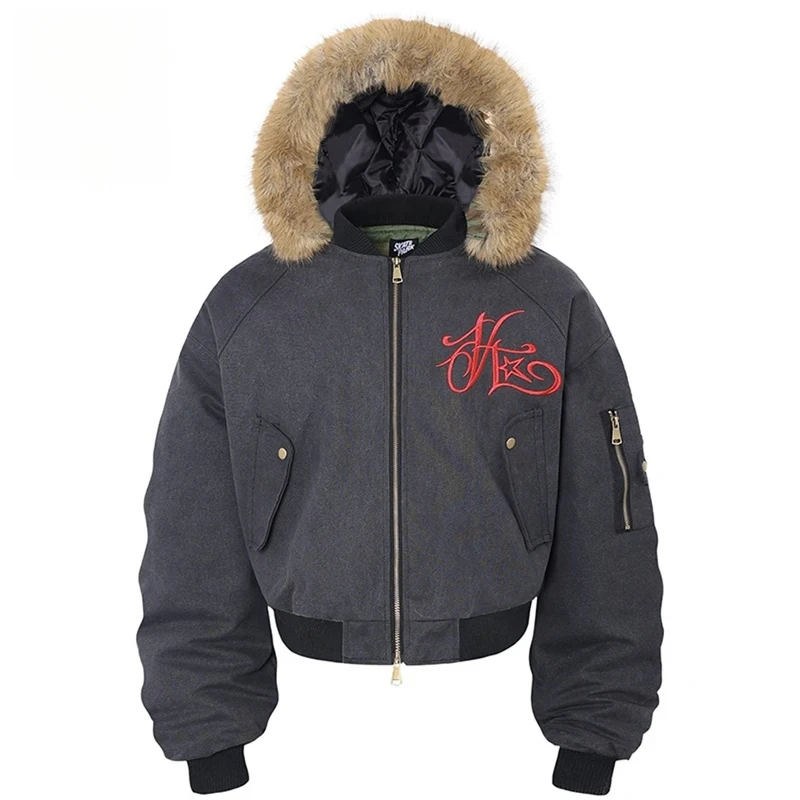 

Мужские зимние куртки с меховым воротником, утепленные парки, пальто, винтажные свободные стеганые куртки, уличная одежда, куртки в стиле Харадзюку, верхняя одежда для мужчин