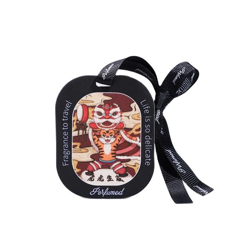 Car Pendant Card Twelve Chinese Zodiac China-Chic Style Fragrance Slice Mounted Fragrance Pendant Interior Deodorant Fragrance
