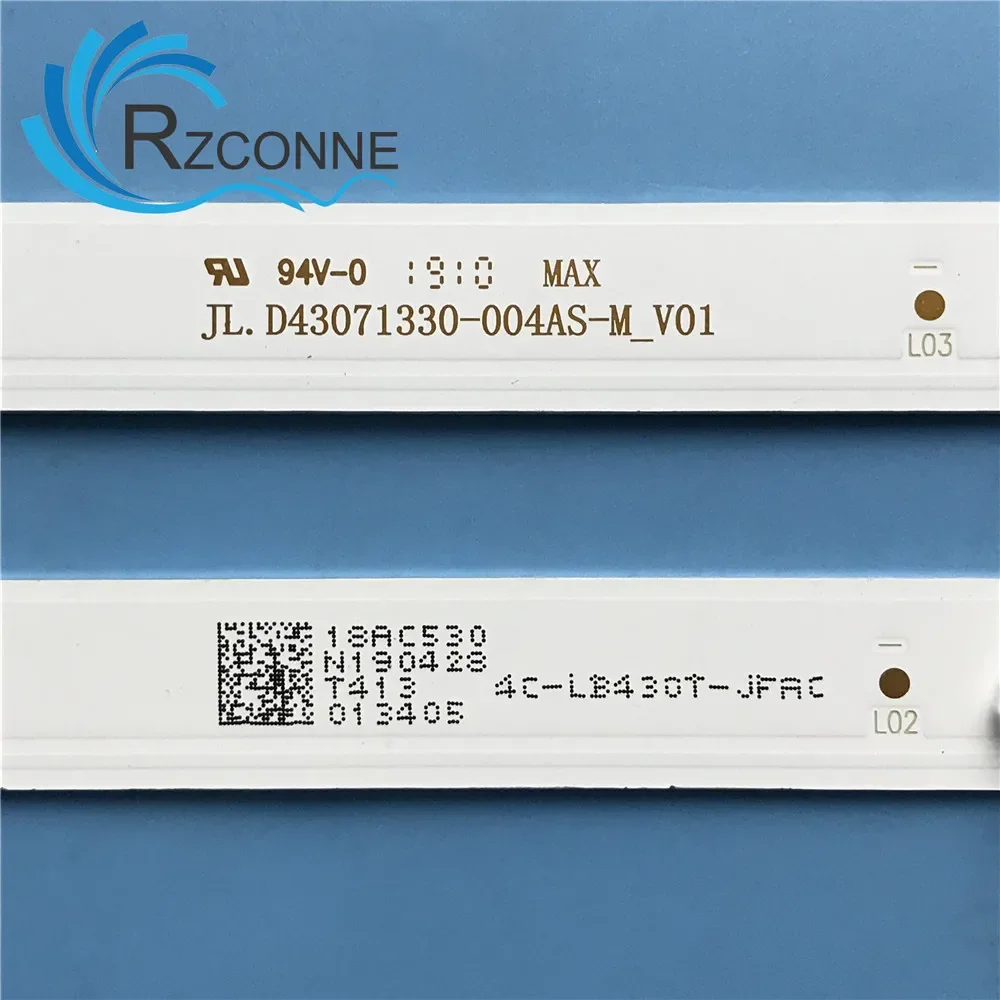 

LED Backlight strip 7 lamp For TC-43FS500X TCL43D07-ZC22AG-05 JL.D43071330-004AS-m 4C-LB430T-XR3 LT-43T510F LVF430LGDX E0023 3v