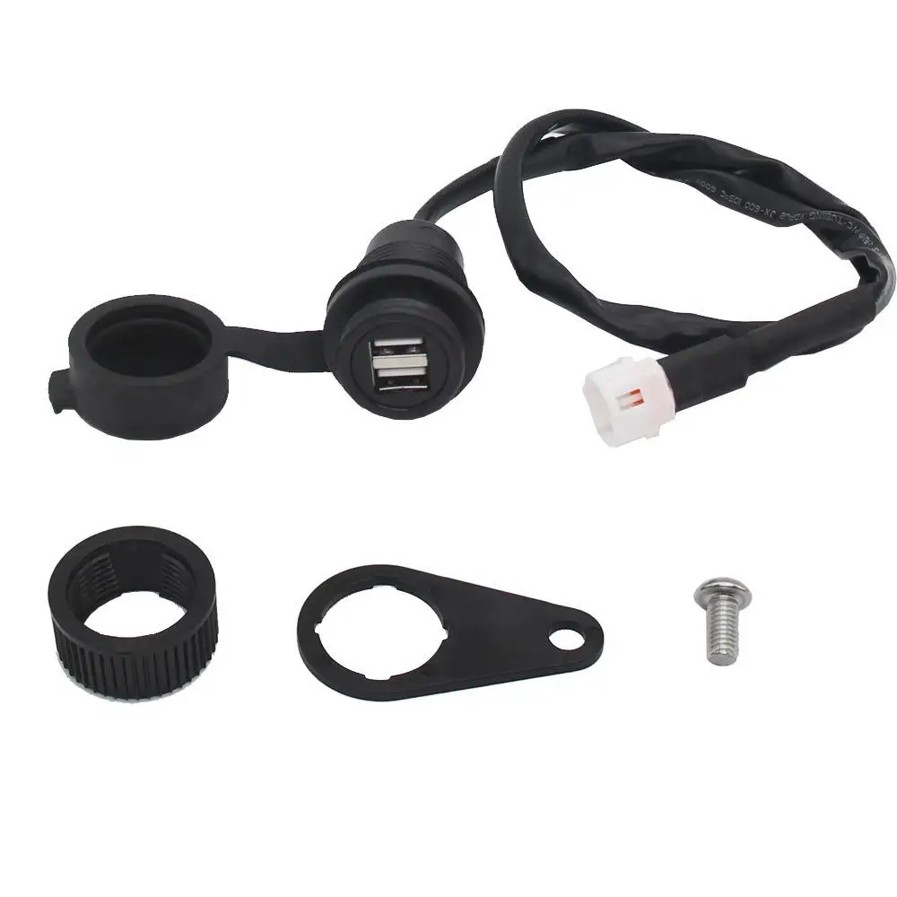 Motorcycle USB Charger Socket Durable Power Port Adapter for Yamaha MT-07 MT-09 XSR700 Modification