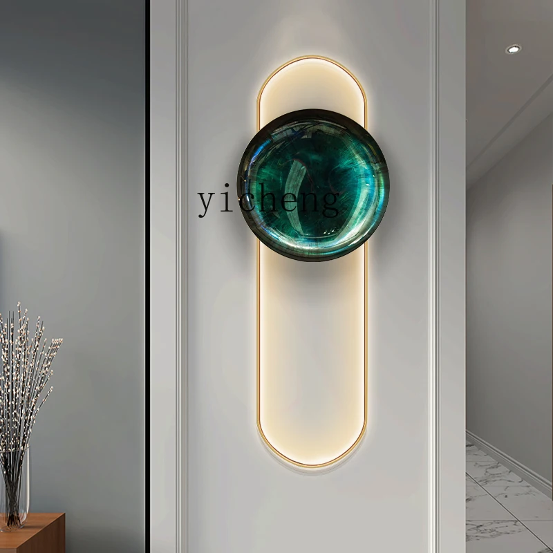 

XL High-End Hanging Painting Self-Lighting Entrance Painting Modern Light Luxury High-End Living Room Wall Decoration Painting