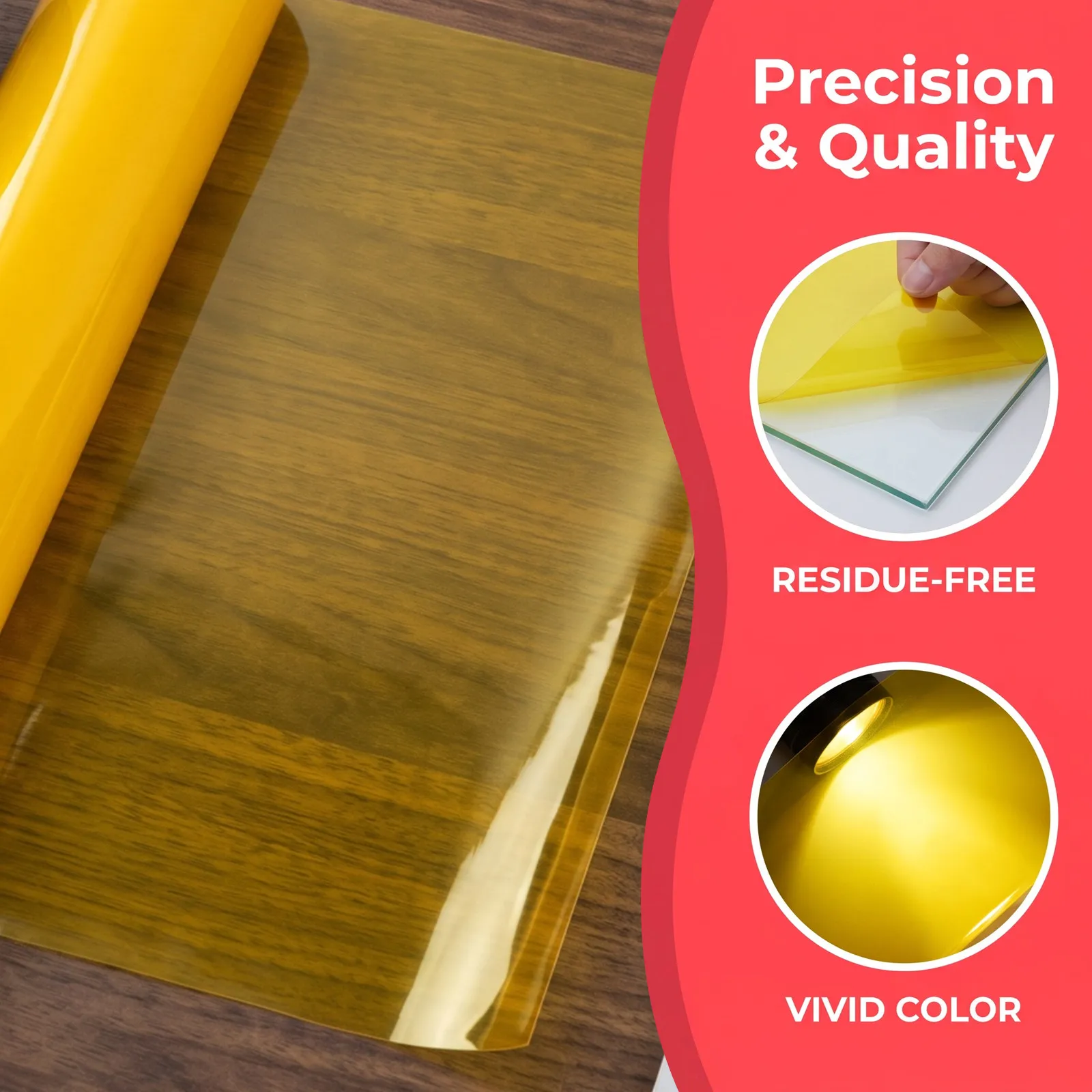 6 Rolls Colorful Transparent Window Film Peel Stick Privacy Protection Iridescent Decorative Film for Glass Windows Home Office