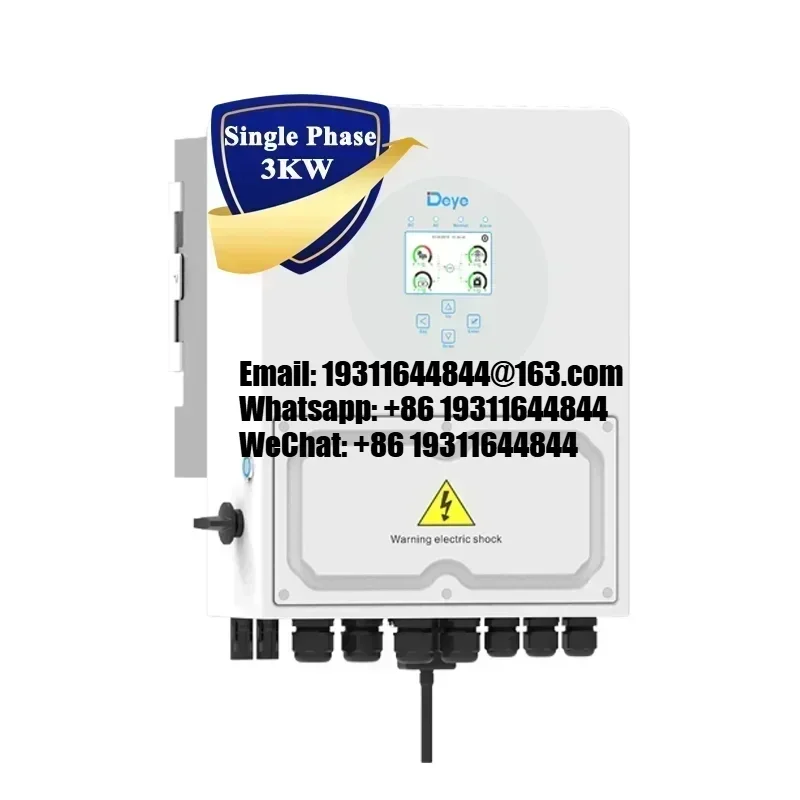 

Deye Hot- Selling Single Phase Sun 3kw 3.6kw 5kw 6kw Sg04lp1 Eu Standard Wifi Included Deye Hybrid Solar Inverter