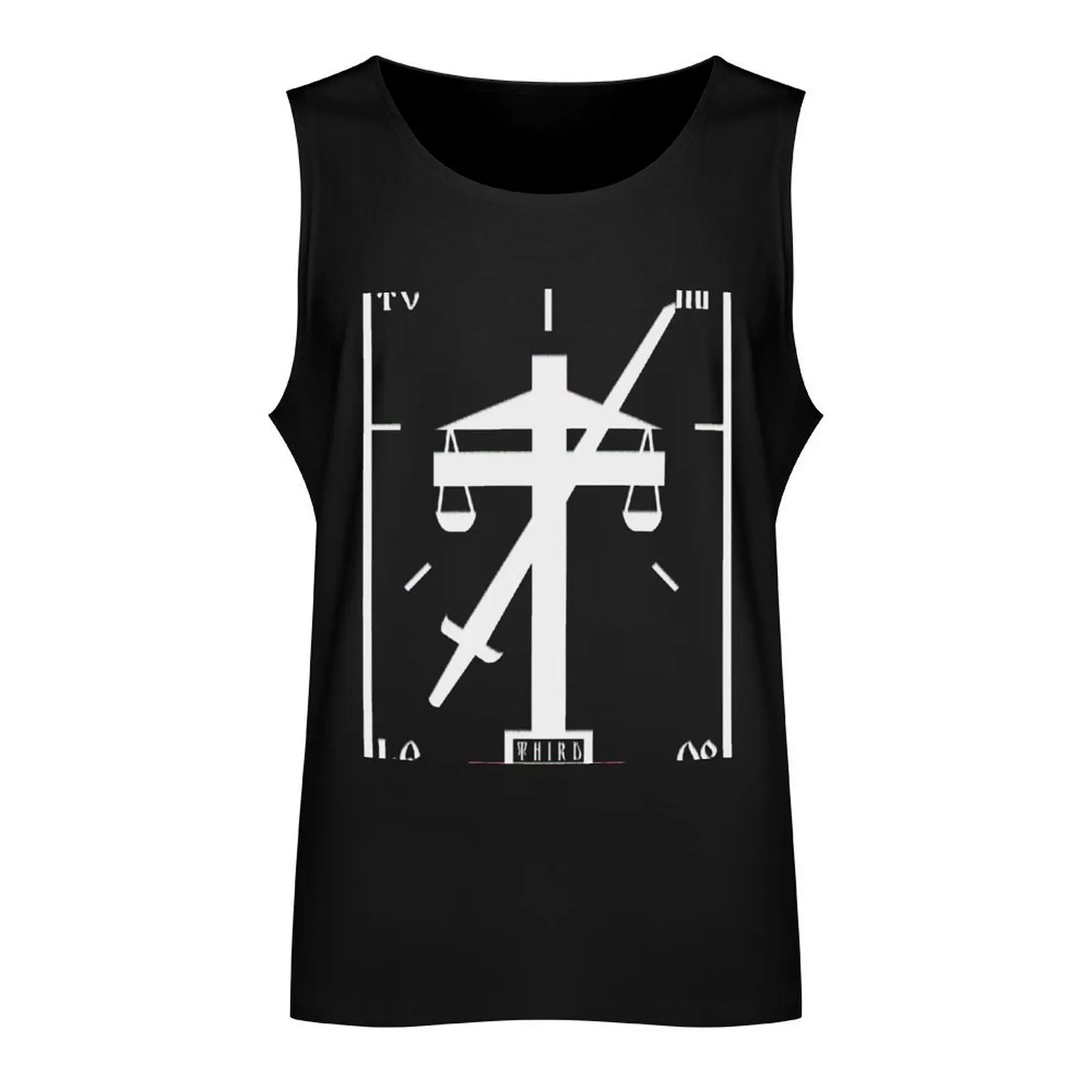 Terry Davis Temple OS Retro Logo Tank Top Men's clothing singlets for men T-shirt men